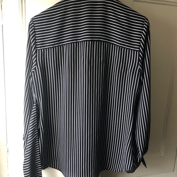 Mexx Ladies Medium blouse (navy and white stripe) - Picture 3 of 7